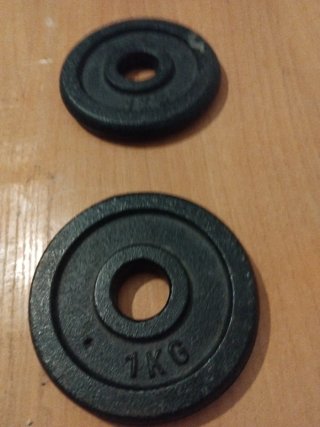 Set de 2 Discos de Pesas de 1kg