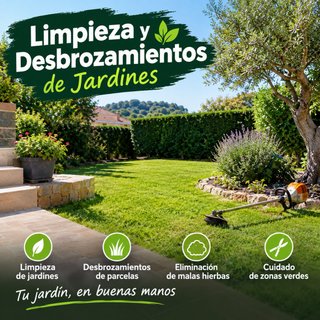 Neteja de jardins, desbrozaments ,netejas parcelas