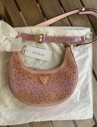 Bolso Guess Rosa con Strass