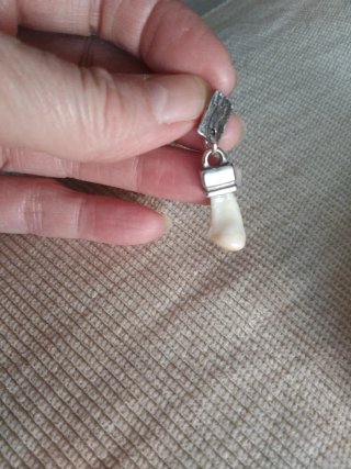 Pendientes Ciervo Baño Plata Perla