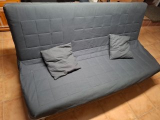 Sofá-cama azul