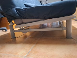 Sofá-cama azul