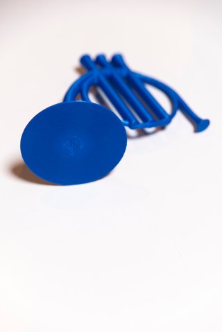 Corno Francese Blu 3D con Tag NFC musicale