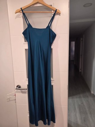 Vestido fiesta NAWANA Talla única verde azulado.
