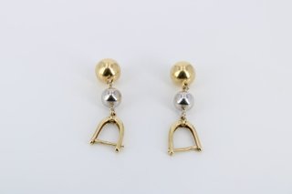 Pendientes Oro Combinado 14K