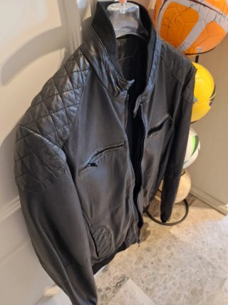 Chaqueta Piel Negra ZARA
