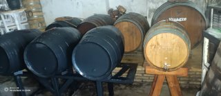 Soporte para 3 barricas de 128L