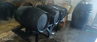 Soporte para 3 barricas de 128L