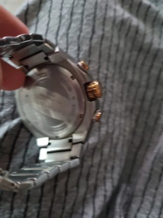 Reloj Cronógrafo con Esfera Negra
