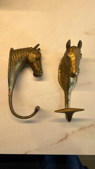 Pareja Percheros / Colgador de Pared Antiguo