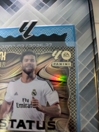 Tarjeta Xabi Alonso Megacracks Autografiada