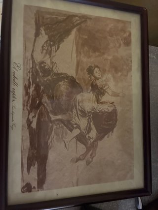 Cuadro El caballo raptor de Goya