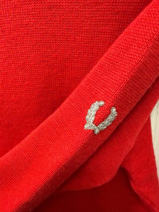 Jersey de Lana Fred Perry Rojo