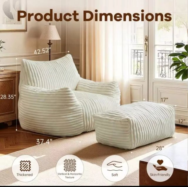 Sillón con Reposapiés Sanae