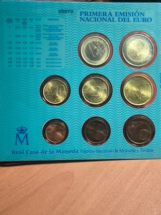 Cartera Oficial Euro España 1999