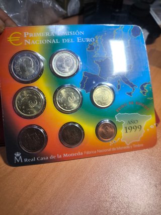 Cartera Oficial Euro España 1999