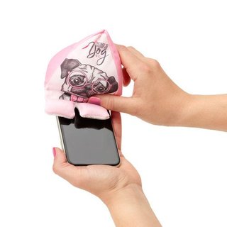 Cojín Soporte Tablet Perro Rosa
