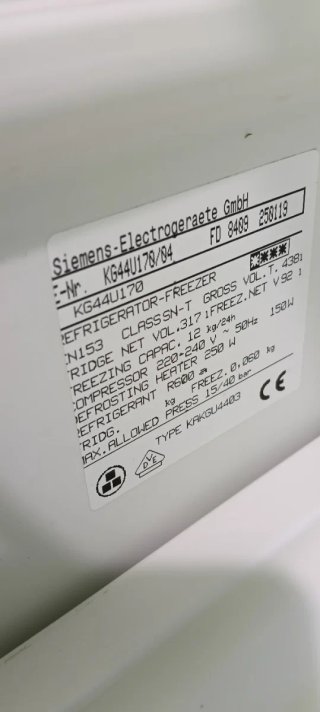 NEVERA COMBI SIEMENS NO FROST ENERGÍA A+