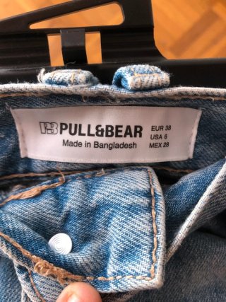 Bermuda Vaquera Azul Claro Pull&Bear