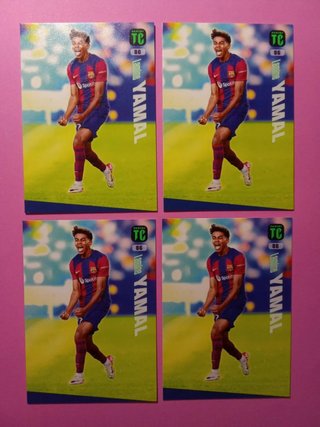 LOTE 4 LAMINE YAMAL ROOKIE 84 TOP CLASS 24 BARÇA