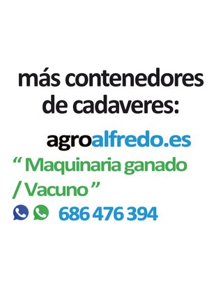 2 Contenedores deposito animales