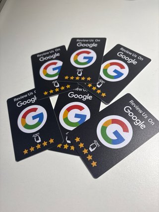 Tarjetas NFC Reseñas Google