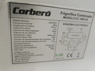 Nevera Corberó Acero Inoxidable