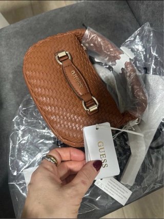 Mala Guess mini hobo francy castanha original