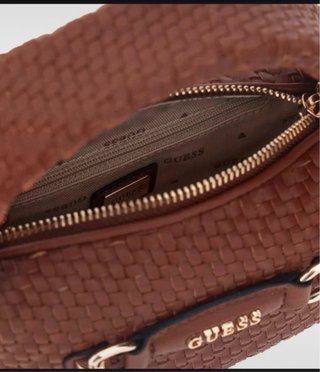 Mala Guess mini hobo francy castanha original