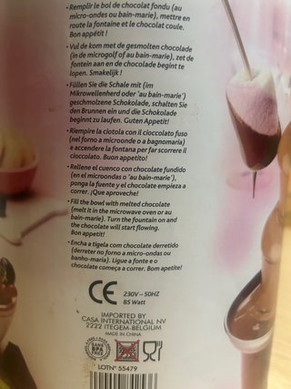 Fuente de Chocolate Casa