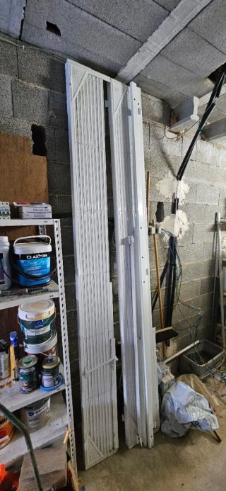 Reja plegable de seguridad de doble hoja