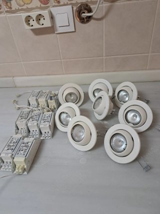 Set de 8 Ojos de Buey con Transformadores