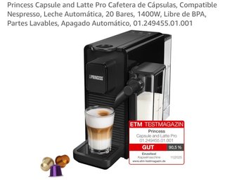Cafetera de Cápsulas Princess Capsule & Latte Pro