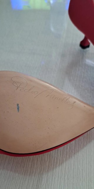 Zapatos Pedro Miralles Rojos Tacon Mujer
