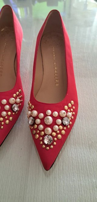 Zapatos Pedro Miralles Rojos Tacon Mujer