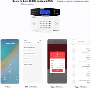 Sistema de Alarma Inalámbrico GSM para Hogar
