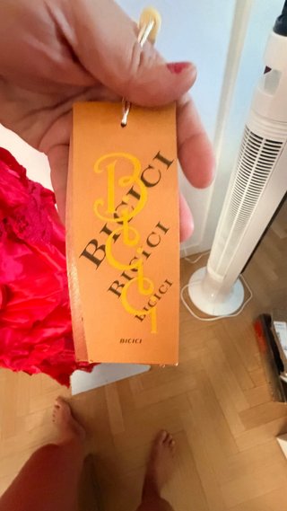 Vestido BICICI by Silvia S. fiesta rojo Talla M