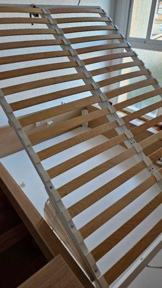 Cama canapé abatible + 2 mesitas Ikea Malm