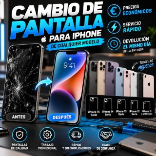 Cambio Pantalla iPhone | Rápido y Económico