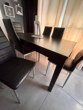 Mesa extensible IKEA + 6 sillas comedor