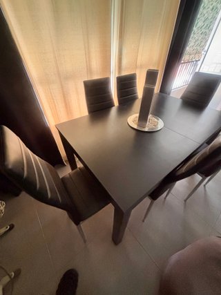 Mesa extensible IKEA + 6 sillas comedor
