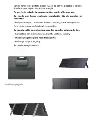 Panel Solar Portátil Bluetti PV350 350W