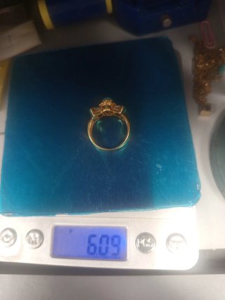 Anillo de Oro 18kt con Piedra Turquesa