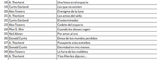 30 Novelas de Galaxia 2000