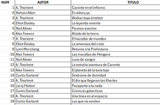 30 Novelas de Galaxia 2000