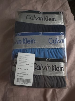 Pack 3 Calzoncillos Calvin Klein Talla XXL