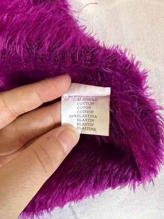 Jersey de pelo suave morado fucsia · Negociable