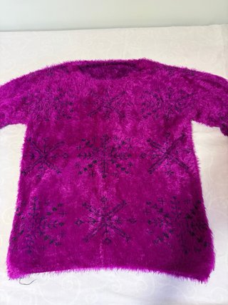 Jersey de pelo suave morado fucsia · Negociable