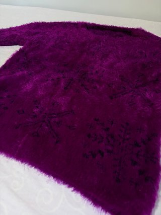 Jersey de pelo suave morado fucsia · Negociable