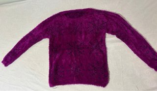 Jersey de pelo suave morado fucsia · Negociable